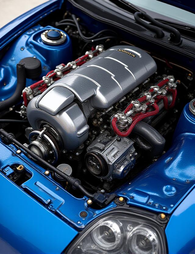 2JZ Engine Bay with large turbo